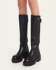 Miu Miu 55mm Leather Knee-High Lug-Sole Boots - 2