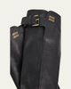 Miu Miu 55mm Leather Knee-High Lug-Sole Boots - 5
