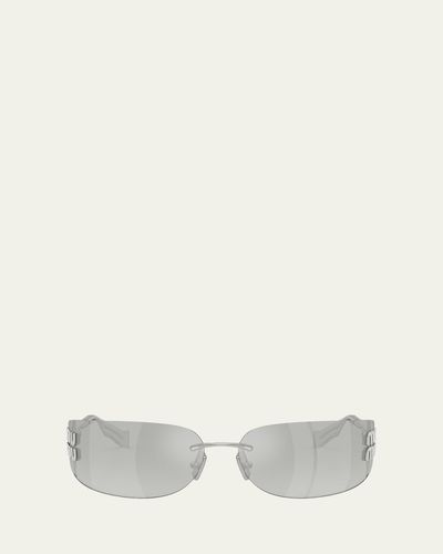 Miu Miu Aube 75MM Rectangular Sunglasses