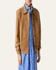 Miu Miu Collared Suede Single-Breasted Jacket - 4