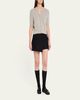 Miu Miu Crinkled Leather Buckled Moccasin Loafers - 3