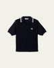 Miu Miu Crochet Knit Short-Sleeve Polo Shirt - 1