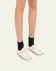 Miu Miu Embellished Canvas Low-Top Sneakers - 2