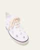 Miu Miu Embellished Canvas Low-Top Sneakers - 5