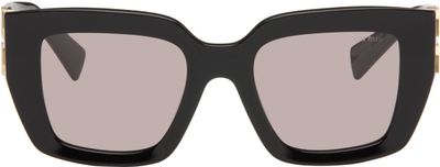 Miu Miu Eyewear Miu Miu Eyewear Black Large Square Sunglasses