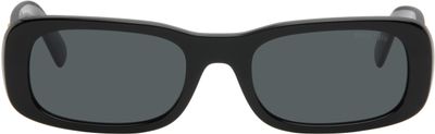 Miu Miu Eyewear Miu Miu Eyewear Black Square Acetate Sunglasses