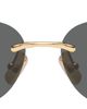 Miu Miu Eyewear Miu Miu Eyewear Gold Aube Sunglasses - 1