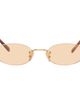 Miu Miu Eyewear Miu Miu Eyewear Gold Logo Sunglasses - 1