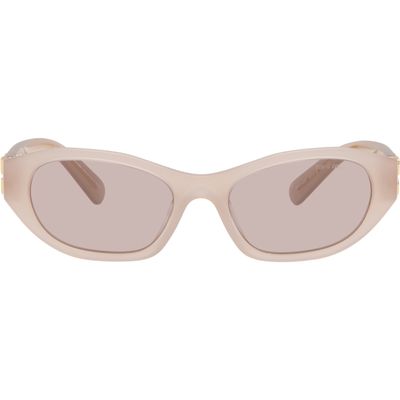 Miu Miu Eyewear Miu Miu Eyewear Gray Logo Sunglasses