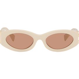 Miu Miu Eyewear Miu Miu Eyewear Off-White Retro Oval Sunglasses