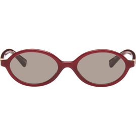 Miu Miu Eyewear Miu Miu Eyewear Red Miu Regard Sunglasses