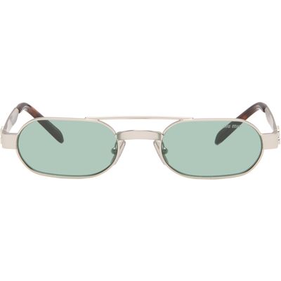 Miu Miu Eyewear Miu Miu Eyewear Silver Envie Sunglasses