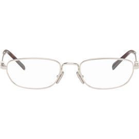 Miu Miu Eyewear Miu Miu Eyewear Silver Rectangular Glasses