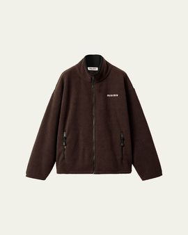 Miu Miu Fleece Zip-Up Jacket