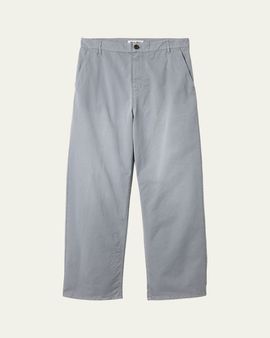 Miu Miu Garment-Dyed Twill Wide-Leg Pants