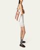 Miu Miu Ivy Striped Leather-Trim Canvas Tote Bag - 5