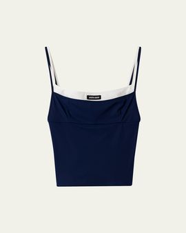 Miu Miu Layered Crop Tank Top