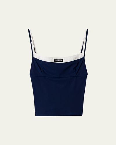 Miu Miu Layered Crop Tank Top