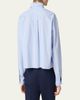 Miu Miu Logo-Embroidered Striped Shirt - 3
