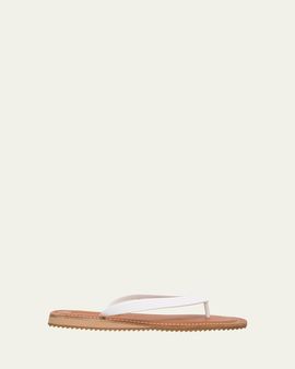 Miu Miu Logo Flat Thong Sandals