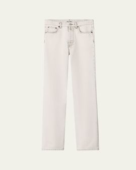 Miu Miu Mid-Rise Straight-Leg Denim Pants