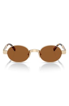 Miu Miu Miu Miu 47mm Small Oval Sunglasses