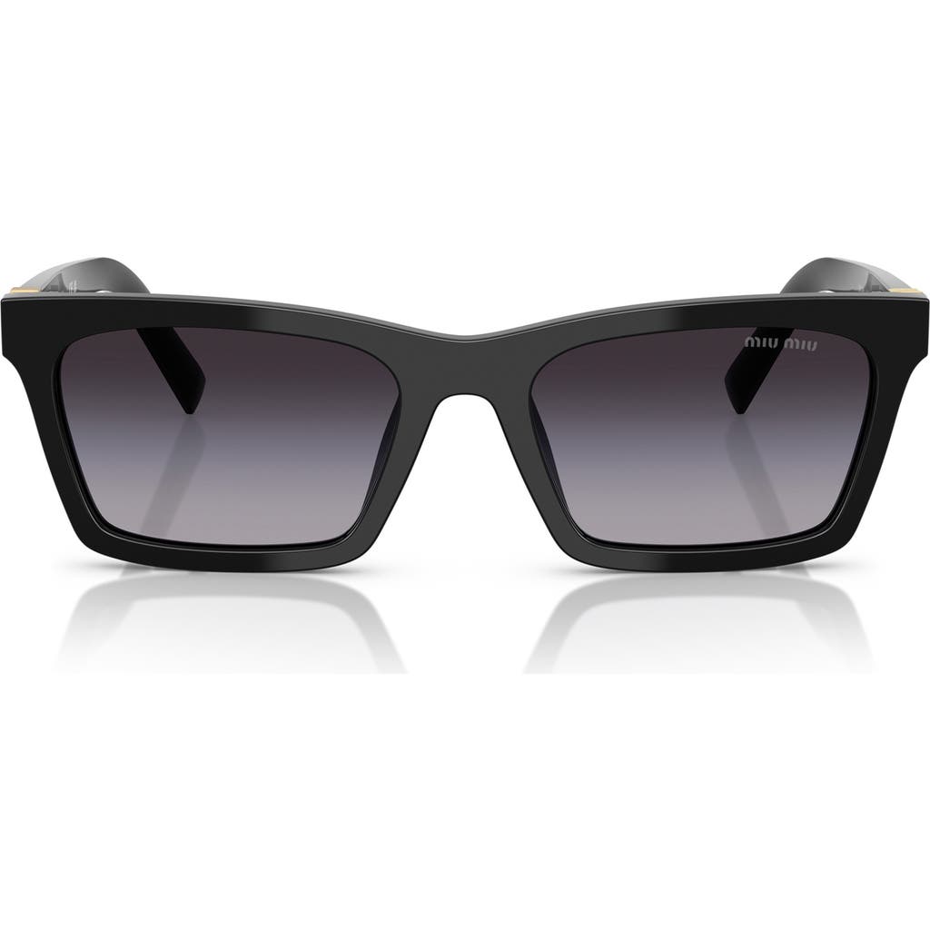 Miu Miu Miu Miu 55mm Gradient Rectangular Sunglasses