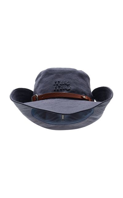 Miu Miu Miu Miu Adjustable Cotton Bucket Hat