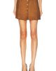 Miu Miu Miu Miu Agnello Scamosciato Skirt - 1