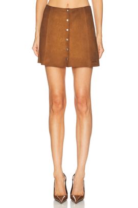 Miu Miu Miu Miu Agnello Scamosciato Skirt