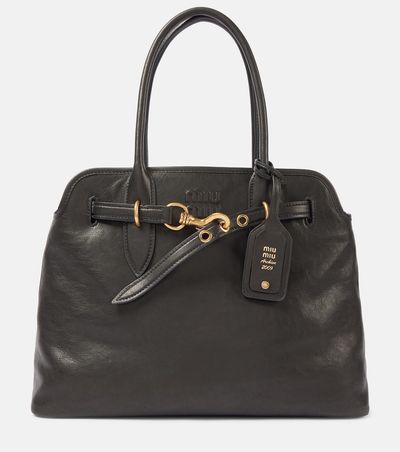 Miu Miu Miu Miu Aventure Large leather tote bag