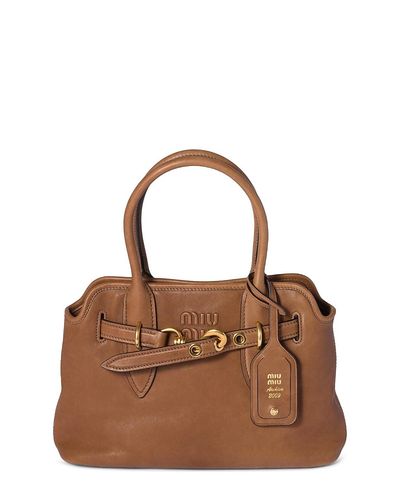 Miu Miu Aventure Nappa Leather Bag, 11.81 X 3.93