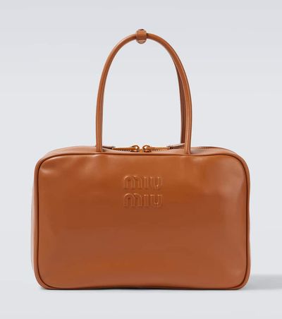 Miu Miu Miu Miu Beau Large leather tote bag