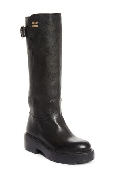 Miu Miu Miu Miu Boyfriend Buckle Boot