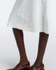 Miu Miu Miu Miu Broderie anglaise poplin midi dress - 4