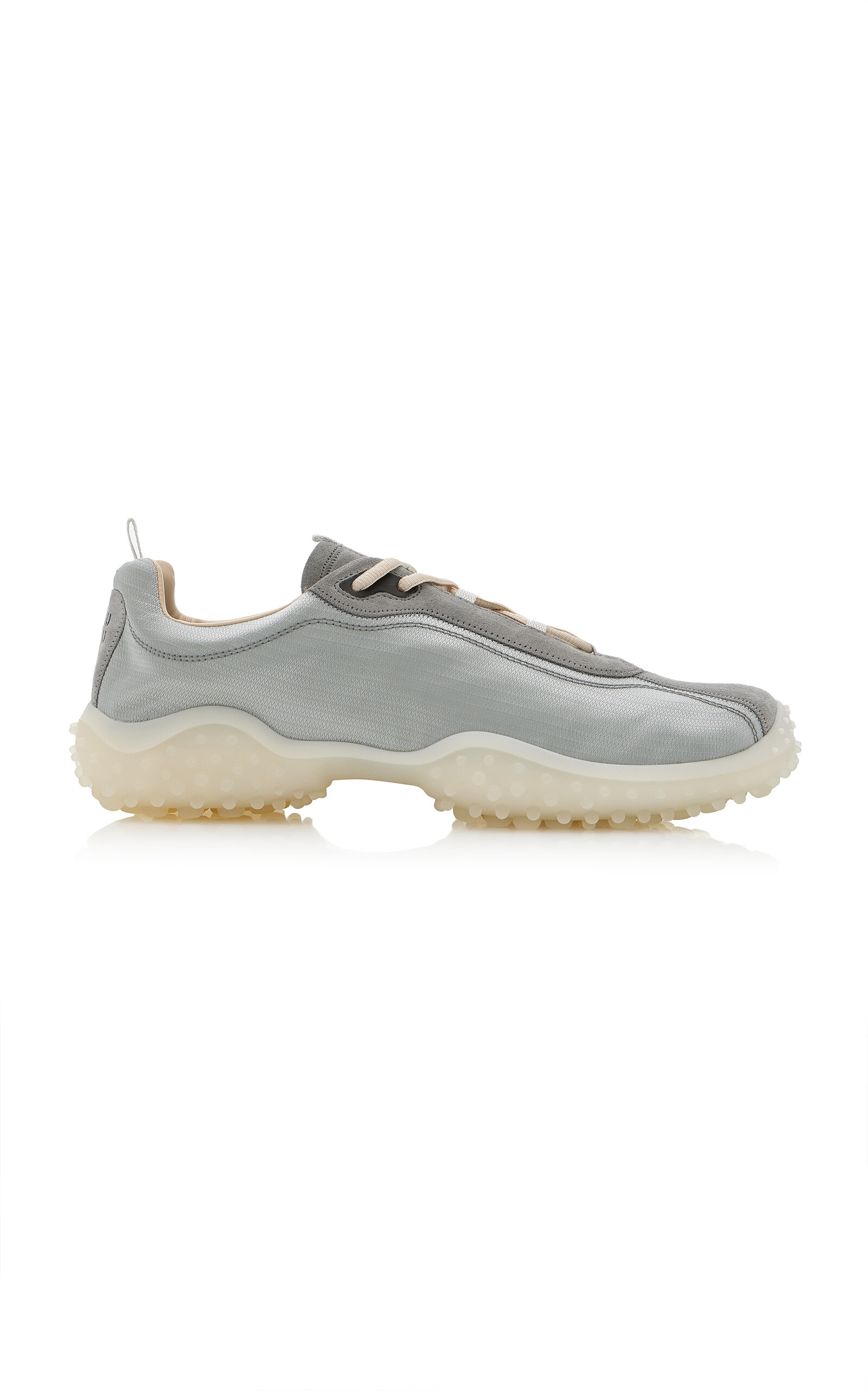 Miu Miu Miu Miu Bubble Nylon and Suede Sneakers