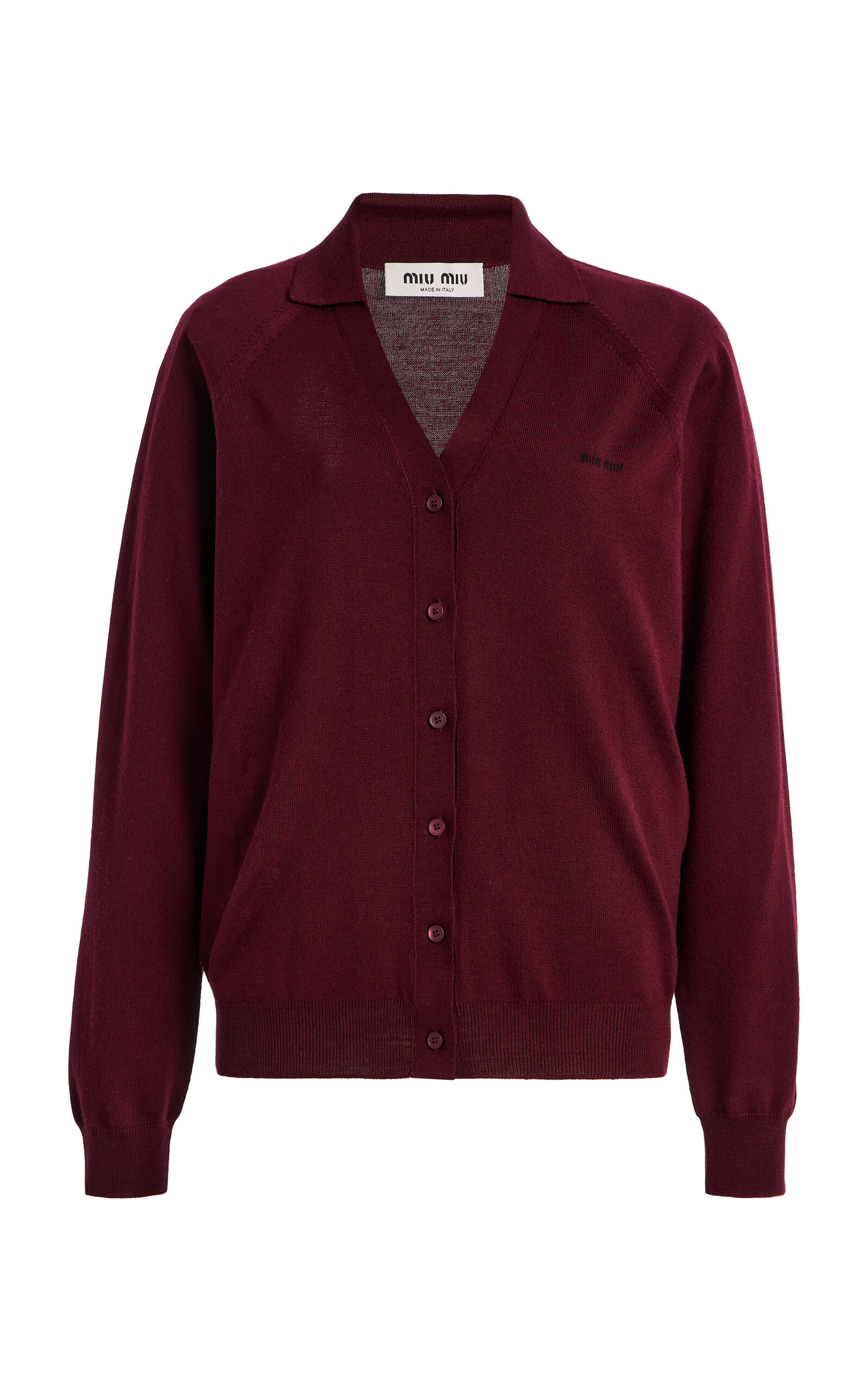 Miu Miu Miu Miu ButtonDown Wool Cardigan