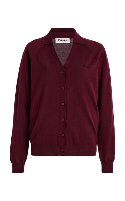 Miu Miu Miu Miu ButtonDown Wool Cardigan