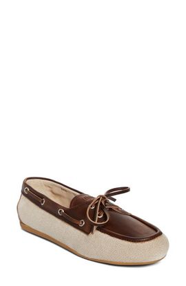 Miu Miu Miu Miu Canvas & Leather Boat Shoe
