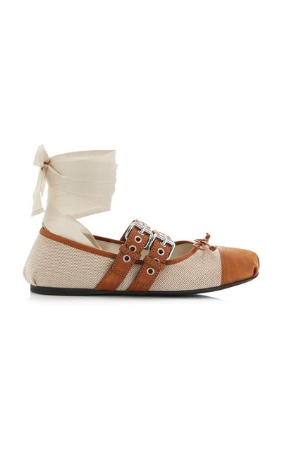 Miu Miu Miu Miu Canvas Ballet Flats