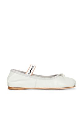 Miu Miu Miu Miu Capretto Ballerine Flat