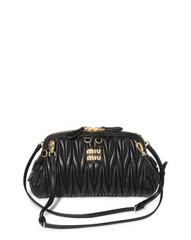 Miu Miu Miu Miu Caprice Matelasse Nappa Leather Clutch