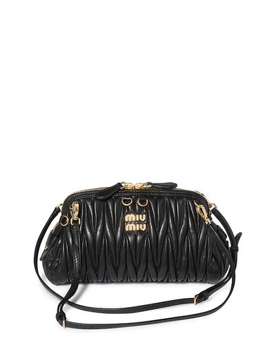 Miu Miu Miu Miu Caprice Matelasse Nappa Leather Clutch