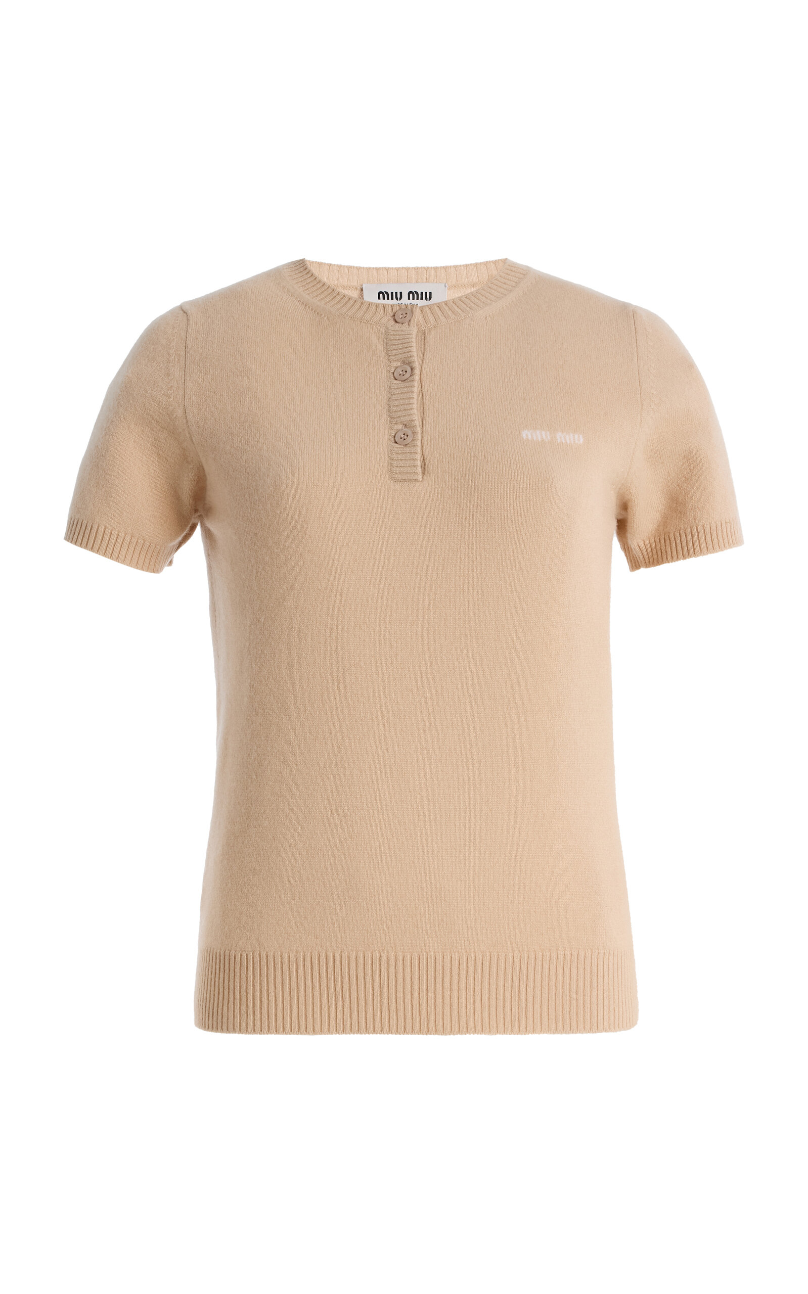 Miu Miu Miu Miu Cashmere Top Neutral IT 38