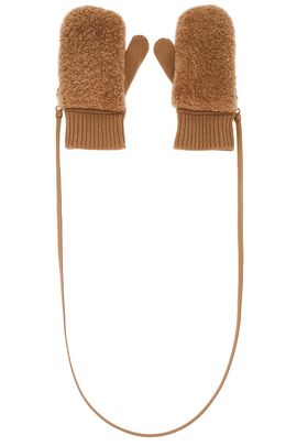 Miu Miu Miu Miu Cashmere Wool Montone Gloves