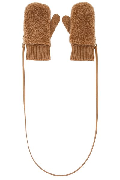Miu Miu Miu Miu Cashmere Wool Montone Gloves