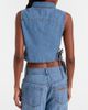 Miu Miu Miu Miu Chambray crop top - 5