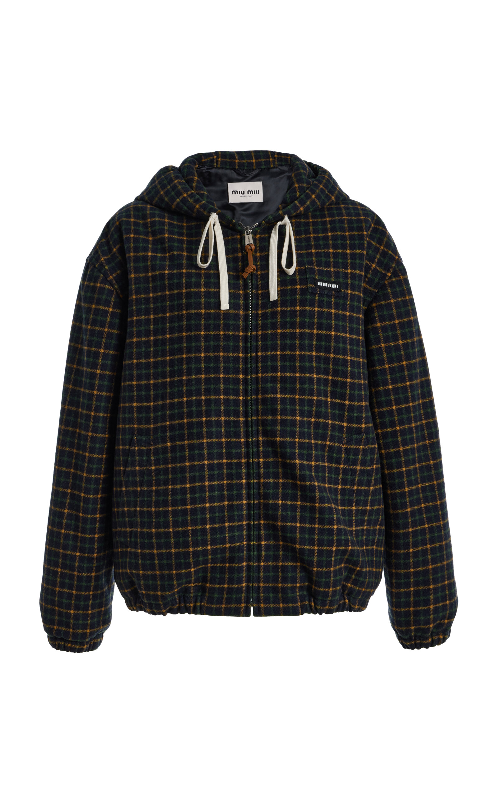 Miu Miu Miu Miu Checkered WoolBlend Jacket
