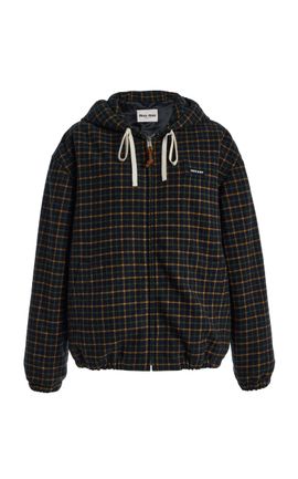 Miu Miu Miu Miu Checkered WoolBlend Jacket