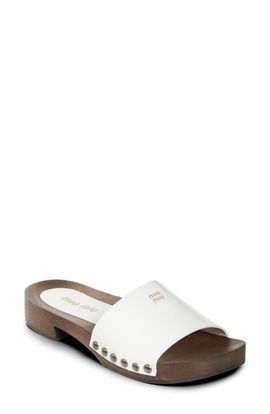 Miu Miu Miu Miu Clog Slide Sandal